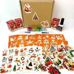 Подарунковий набір "Різдвяне диво: Чарівний Подарунок" Fresh Tattoo gift-box-christmass-3kids
