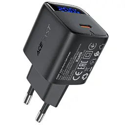 МЗП Acefast A113 PD20W GaN (1USB-C) + кабель Type-C to Type-C Black - мініатюра 2