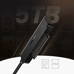 Перехідник Ugreen USB 3.0 Type-A SATA III F CM321 чорний - мініатюра 3