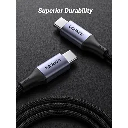 Дата кабель USB-C to USB-C 1.0m 240W US535 space gray Ugreen (15311) - мініатюра 5