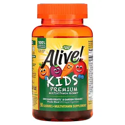 Вітаміни та мінерали Alive! Gummies Multi-Vitamin for Children, 90 желейок Nature's Way vit0001169