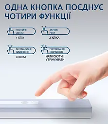 Набір Плед вовняний П8 біл-дим-св.антр 140×200 см + Ліхтар-лампа LED 21см з датчиком руху Love You 4370-F - мініатюра 8