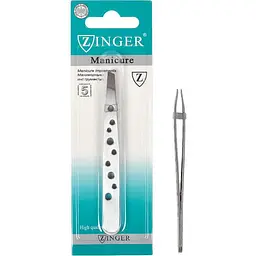 Пінцет скошений Zingko Classic сталь 9,5 см X1-14