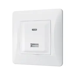 Розетка USB-A + USB-C PD20W біла VIDEX BINERA VIDEX (28199-000) - мініатюра 3