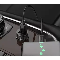 Автомобільний зарядний пристрій Hoco Z49 12Вт, 2 USB, 2.4A, без кабелю - мініатюра 4