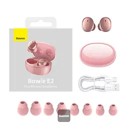 Навушники Baseus E2 True Wireless Earphones Bowie | (NGTW090001) pink - мініатюра 4