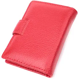 Містка візитниця з натуральної шкіри ST Leather 22470 червона - мініатюра 2