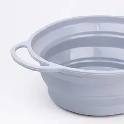 Друшляк TS Kitchen складаний силіконовий 2.6 л сірий - мініатюра 5