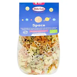 Макарони Dalla Costa Bio Baby Space Tricolor 200 г (8016419001851)