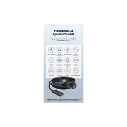 Дата кабель USB 3.0 AM/AF 5.0m Active black Vention (CBMBJ) - мініатюра 8