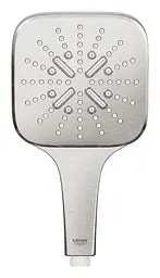 Ручний душ 3 режими струменя Grohe Rainshower SmartActive 130 Cube 26582DC0, Нержавіюча сталь - мініатюра 2