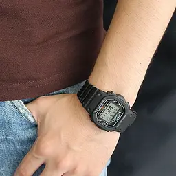 Протиударні годинники чоловічі наручні оригінальні японські Casio G-Shock DW-5600E-1VER з полімерним ремінцем - мініатюра 2
