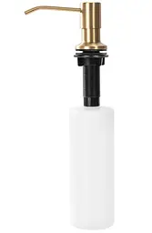Врізний дозатор для рідкого мила VBI Round brushed gold VBI-D11BG