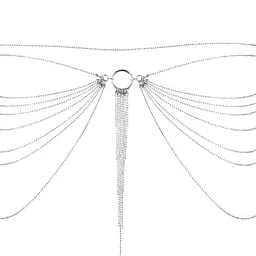 Ланцюжок трусики або ліф Bijoux Indiscrets Magnifique Waist Chain - silver, прикраса на тіло - миниатюра 2