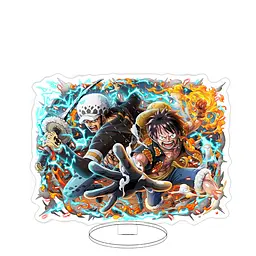 Акрилова фігурка Ван Піс Луффі та Трафальгар One Piece Luffy and Trafalgar 10 см