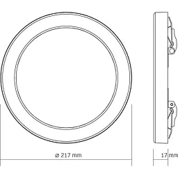 Світильник LED Videx круглий DL6R 18W 3000K-4000K-6500K White (VL-DL6R-18CW) - мініатюра 5