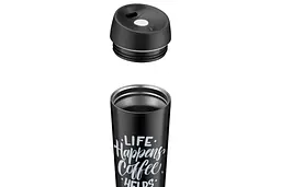 Термокухоль Ardesto Coffee Time 450 мл Чорний AR2645BC - мініатюра 5