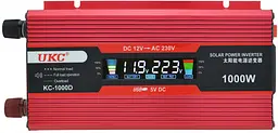 Автоінвертор-перетворювач напруги з LCD-екраном UKC 12 V-220 V 1000 W KC-1000D - мініатюра 1