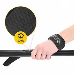 Лямки для станової тяги 4FIZJO Deadlift Straps Black (P-5905973402279) - мініатюра 3