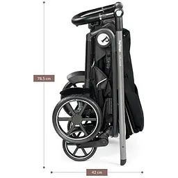 Коляска Peg-Perego Veloce 500, 2 в 1, вишукано-коричнева зі смужкою (PACK-VEL2100000003) - мініатюра 13