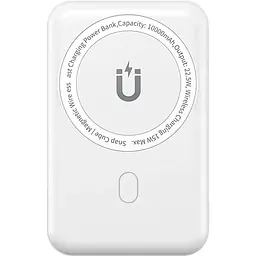 Зовнішній акумулятор WiWU Snap Cube Magnetic Wireless Charger 10000mAh White (6973218947020) [104333]