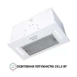 Витяжка повновбудована Perfelli BI 5653 WH 1000 LED - мініатюра 6
