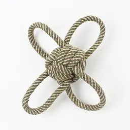 Іграшка-канат для собак Derby Braided Dog Rope Toy - Ball with Four Handles
