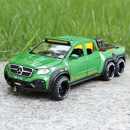 Колекційна металева модель автомобіля АвтоЕксперт Mercedes-Benz X-Class 6x6 Monster Pickup з інерцією, світлом та звуком 1:32 - мініатюра 6