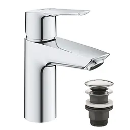 Змішувач для раковини Grohe QuickFix Start S-Size 23551002 з донним клапаном, Хром