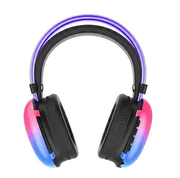 Бездротові навушники PG 830 RGB Bluetooth гарнітура з мікрофоном накладні чорний - мініатюра 2