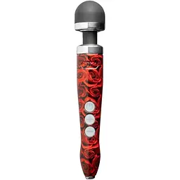 Вібромасажер Doxy Die Cast 3R Rose Pattern металевий корпус перезаряджається