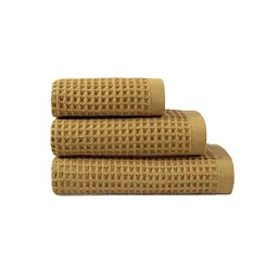 Рушник Lotus Home - Waffle mustard гірчичний 50x90 - мініатюра 6