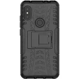 Чохол-накладка Toto Dazzle Kickstand 2 in 1 Case Xiaomi Redmi Note 6 Pro Black - мініатюра 3