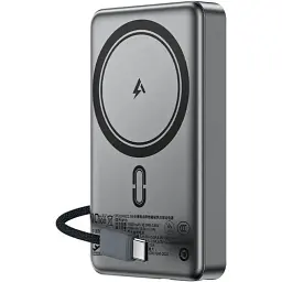 Універсальна мобільна батарея Acefast Magnetic Wireless 10000mAh 22.5W PD,QC 3.0 USB-C In/Out QI 15W M18 Black (6974316284017)