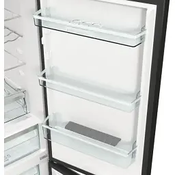 Холодильник Gorenje NRK619EABXL4 з нижн. мороз. камерою 185х60х60 см 2 дв. Х 204 л М 96 л A+ NoFrost Plus Fresh zone чорний - мініатюра 5