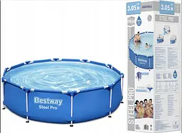 Каркасний круглий басейн Bestway Steel Pro 305×76 см, об’єм 4678 л, без фільтра