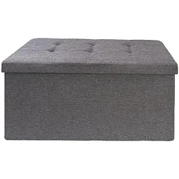 Пуф для зберігання МВМ My Home подвійний 760х380х380 мм сірий (TH-04 GRAY)