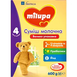 Суха молочна суміш Milupa 4 для дітей від 18 місяців 600 г