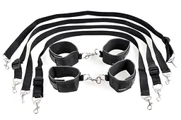 Бондажний набір - FFS Cuff & Tether Set Black - мініатюра 2