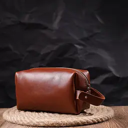 Чоловіча шкіряна косметичка GRANDE PELLE 18.5х10х9 см sum0020992 - мініатюра 7