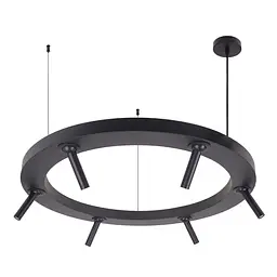 Люстра Brille світлодіодна підвісна 20W NW BK (BR-01 688S/4) - мініатюра 2