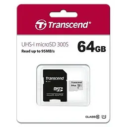 Карта пам'яті Transcend microSDXC 300S 64 GB UHS-I + SD Adapter (TS64GUSD300S-A) [34120] - мініатюра 5