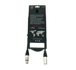 Мікрофонний кабель балансний XLR Male — XLR Female ABCCABLS MA008-L3 3м - мініатюра 3