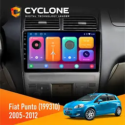 Штатна магнітола Fiat Punto, Linea 2005-2014 Cyclone C9-001 2x32 CPL Cyclone (НФ-00008686)