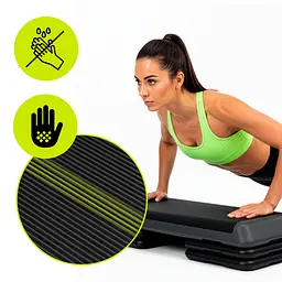 Степ-платформа 3-ступінчаста Actiget Pro 108 х 28.5 х 10-19.5 см ACT0121 Black/Grey - мініатюра 5