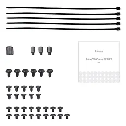 Корпус для ПК OCYPUS IOTA C70 BK CURVE ARGB DIGITAL (IOTA-C70-BKD400CD-GL)