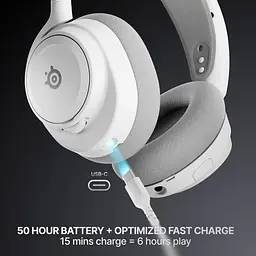 Ігрова гарнітура SteelSeries Arctis Nova 7 Gen 2 Wireless White /PC/PS/SW/MAC/MOB - мініатюра 6
