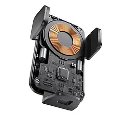 Автомобільний тримач холдер Baseus Wisdom Auto Alignment Car Mount Wireless Charge QI 15W CGZX000101 Black - мініатюра 3