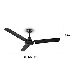 Стельовий вентилятор Klarstein Spin Doctor Ø 122 см 9963 м³/год 56 Вт (10028296) - мініатюра 2