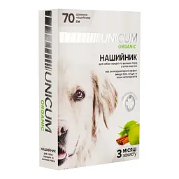 Нашийник-БІО Unicum Organic від бліх та кліщів для собак 70 см (UN-024) - мініатюра 2